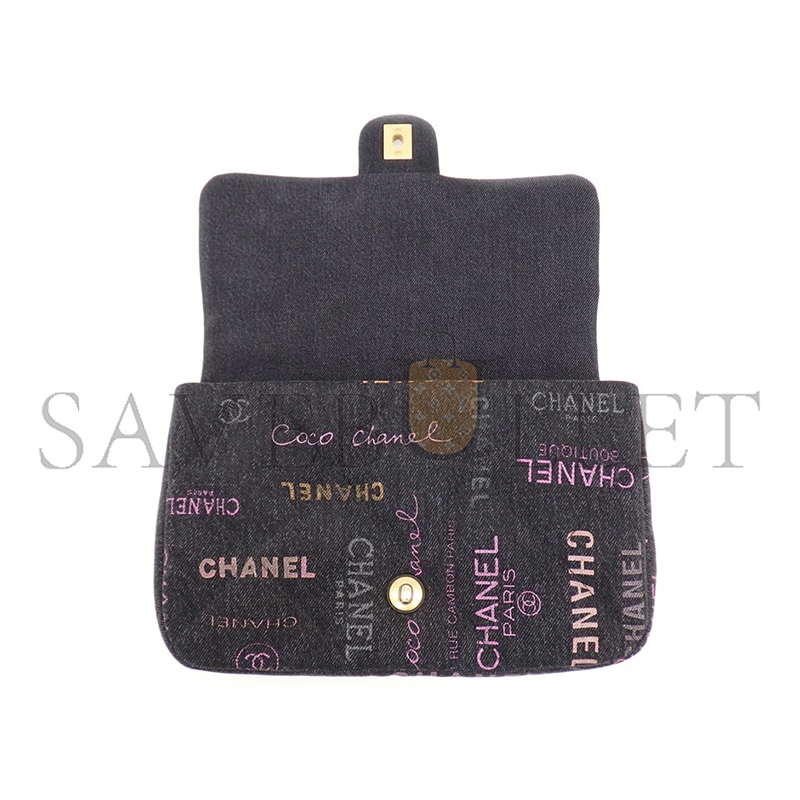 CHANEL DENIM MOOD MEDIUM FLAP BAG AS3135 (25*16*8cm)
